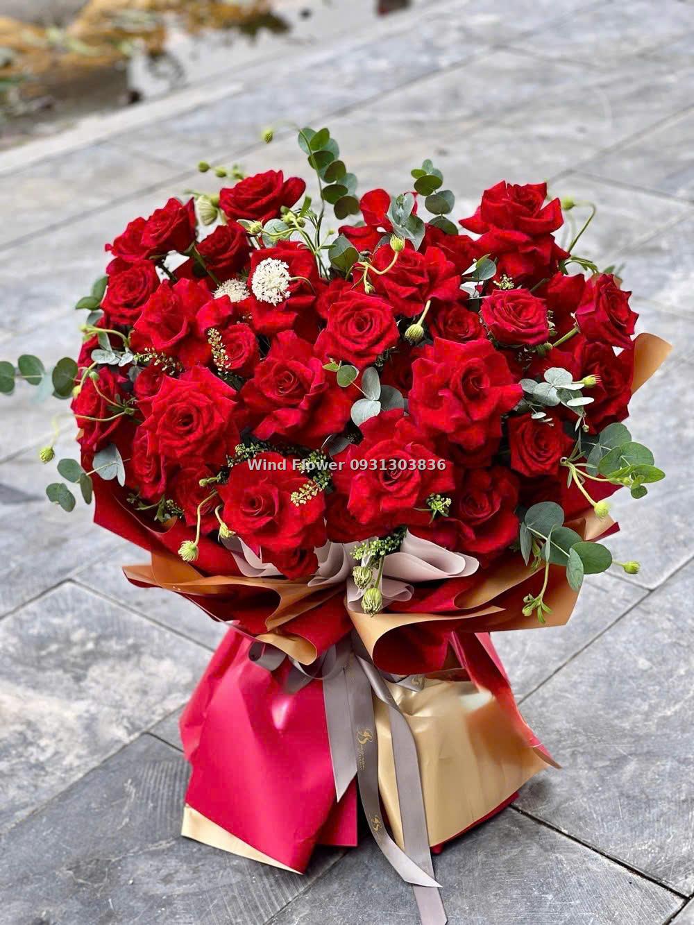 Bó hoa hồng đỏ 3